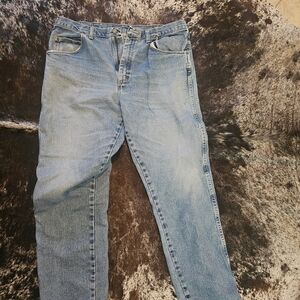 Wrangler Size 38x32 Light Blue Men's Denim Jeans - 109